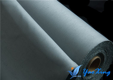 ผ้าเคลือบซิลิโคนสำหรับผ้าห่มเชื่อม 0.8mm สีเทาผ้ากันไฟ Roll