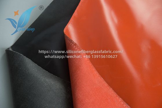 0.4 มิลลิเมตร ผ้าม่านกันไฟ สีซิลิโคนเคลือบ เนื้อเยื่ออ่อน