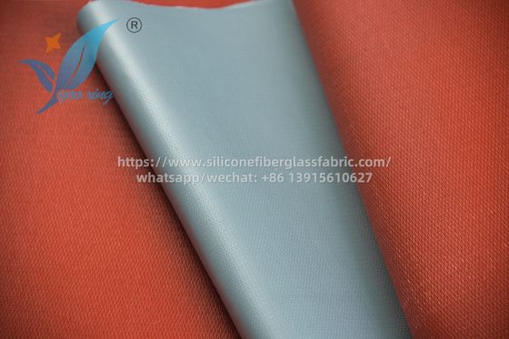 สีเทา 100m ซิลิโคนเคลือบผ้าไฟเบอร์กลาส วัสดุประกัน