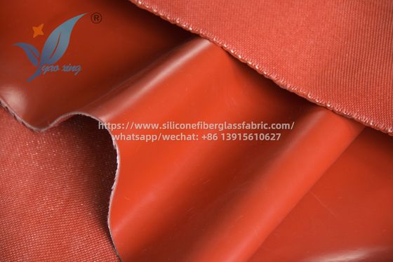 ผ้าซิลิโคนกันไฟสีแดง ทนต่ออุตสาหกรรม 200 องศาเซลเซียส
