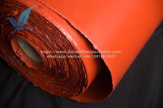 4.0 มิลลิเมตร ผืนยันไฟ สีซิลิโคน สายใยแก้ว ผ้าอุตสาหกรรมเกรดทนทาน